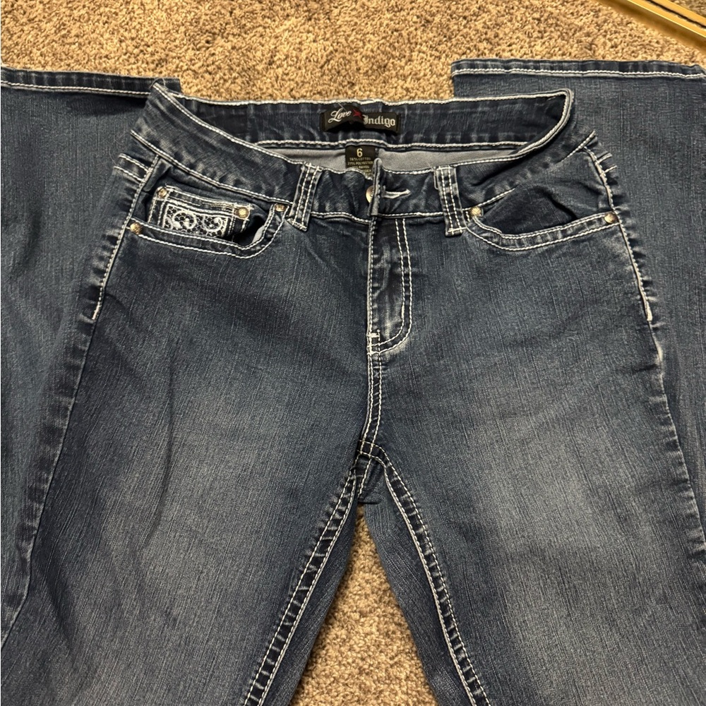 Love Indigo Low-rise Blue Denim Jeans